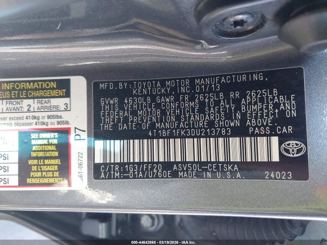 Toyota Camry Se
