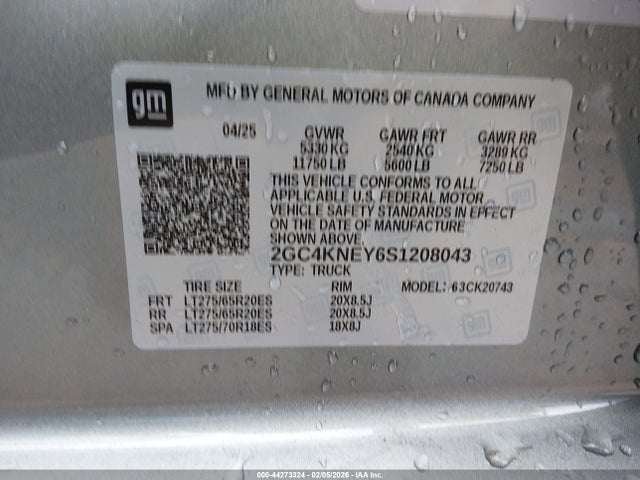 Chevrolet Silverado 2500 4wd  Standard Bed Lt