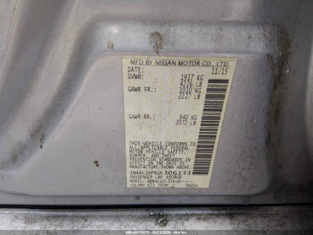 Nissan Altima 2.5 S