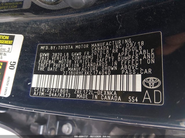 Toyota Corolla Le