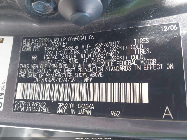 Toyota 4Runner Sr5 V6
