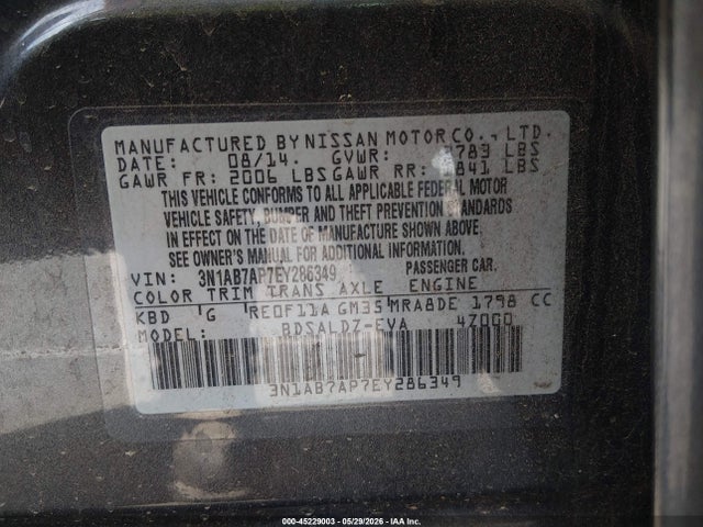 Nissan Sentra Sv