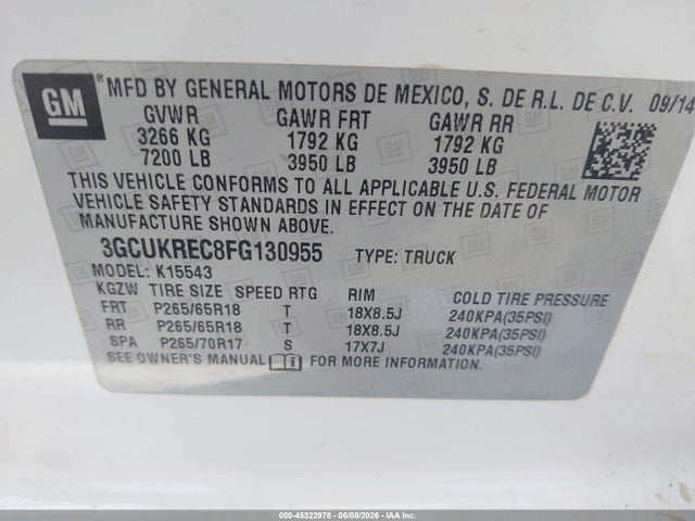Chevrolet Silverado 1500 Lt