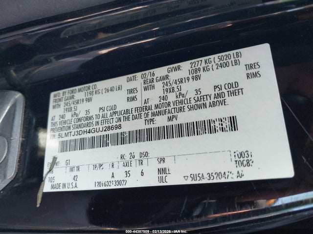 Lincoln MKC Reserve