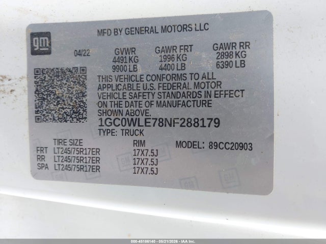 Chevrolet Silverado 2500 2wd  Long Bed Wt