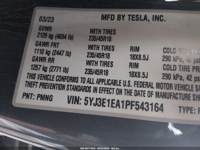 Tesla Model 3 Rear-wheel Drive