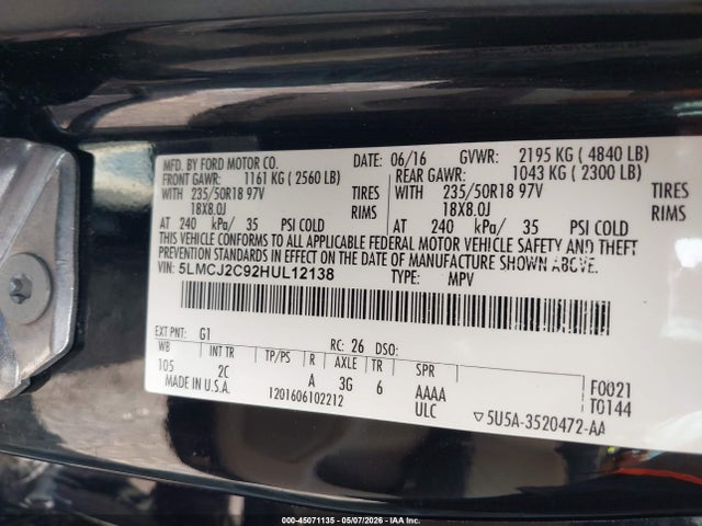 Lincoln MKC Select