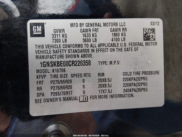 Chevrolet Tahoe Lt