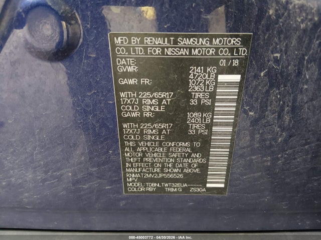 Nissan Rogue Sv