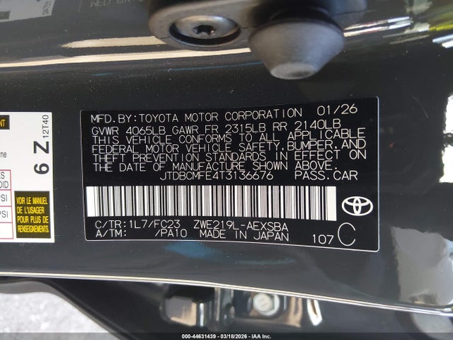 Toyota Corolla Hybrid Se