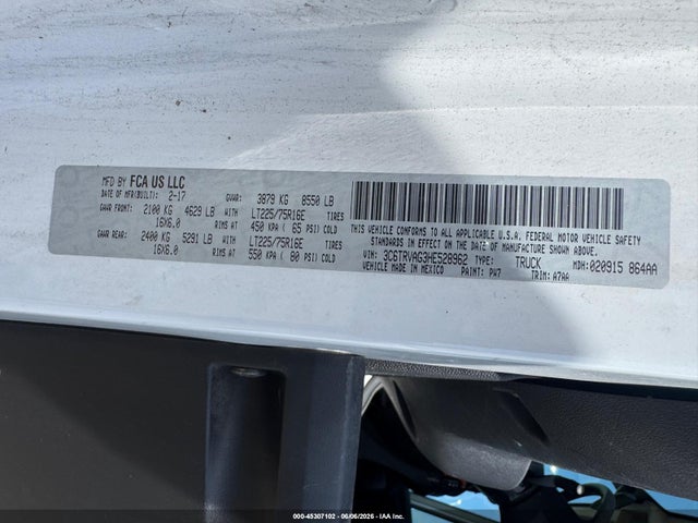 Ram Promaster Low Roof 136 Wb