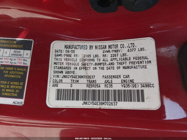 INFINITI G35