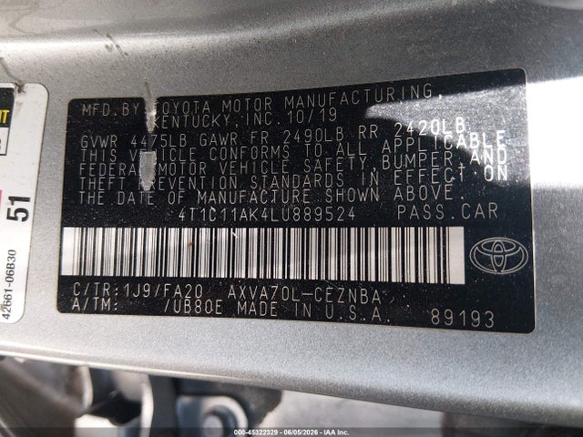 Toyota Camry Le