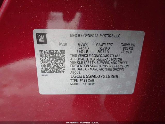 Chevrolet Cruze Lt Auto
