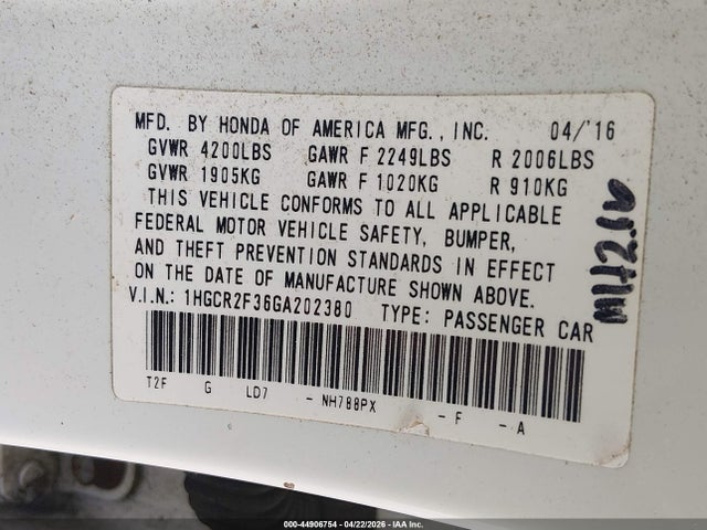 Honda Accord Lx