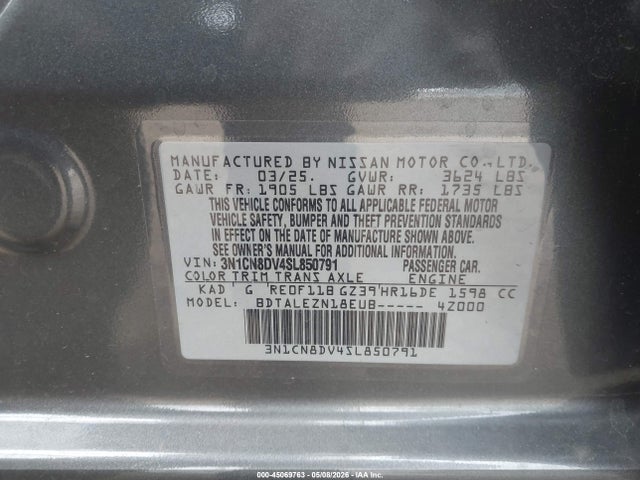 Nissan Versa 1.6 S