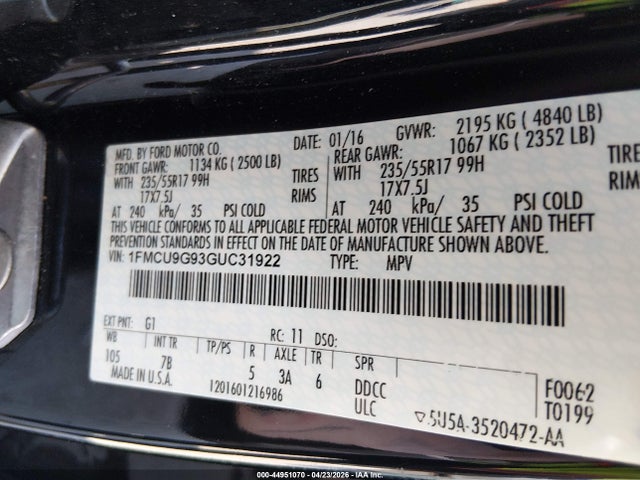 Ford Escape Se