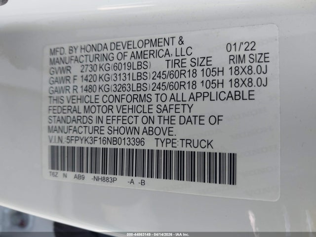 Honda Ridgeline Sport