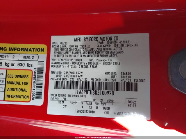 Ford Mustang Ecoboost Premium Fastback