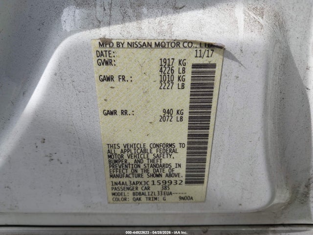 Nissan Altima 2.5 Sv