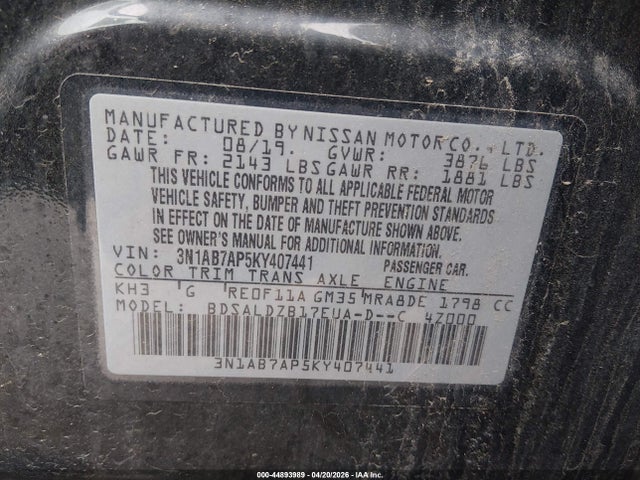 Nissan Sentra Sv