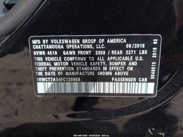 Volkswagen Passat 1.8t Sel Premium
