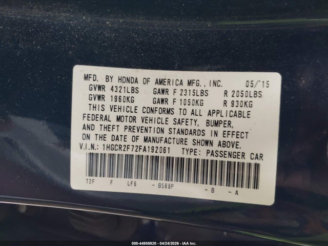 Honda Accord Ex