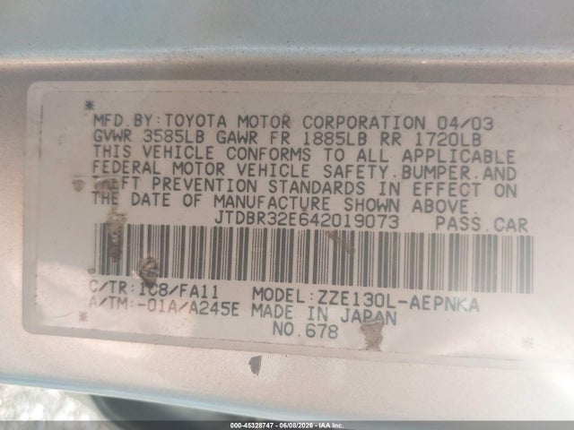 Toyota Corolla Le