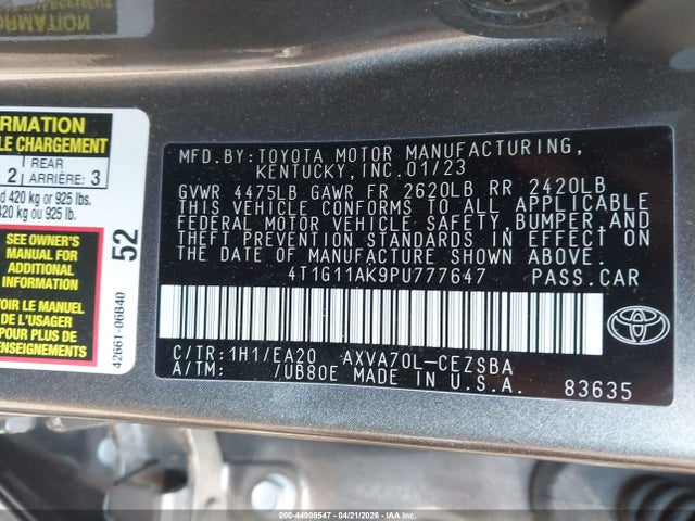 Toyota Camry Se