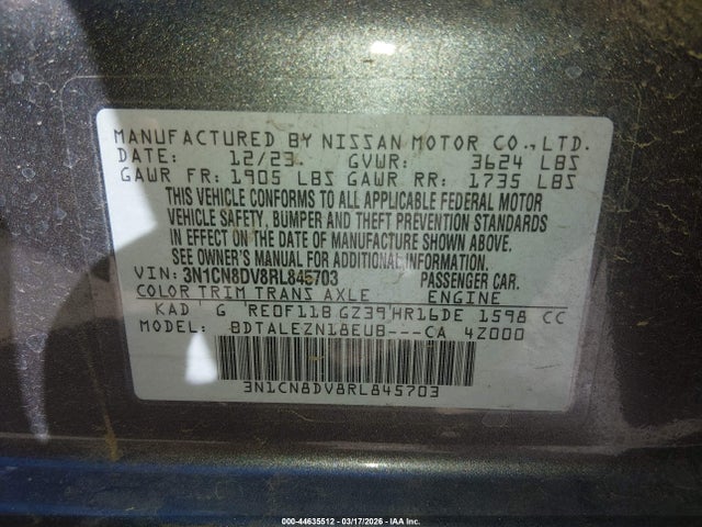 Nissan Versa 1.6 S