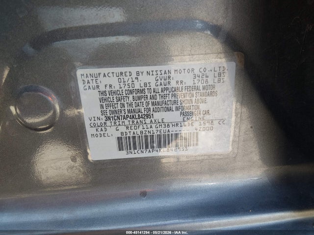 Nissan Versa 1.6 Sv