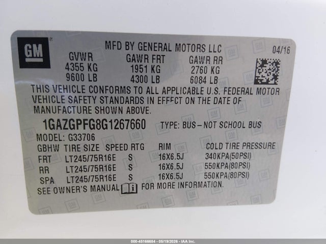 Chevrolet Express Lt