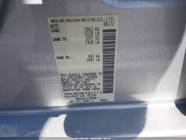 Nissan Altima S Fwd