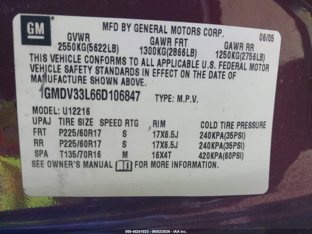 Pontiac Montana SV6