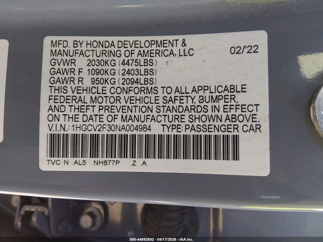 Honda Accord Sport 2.0t