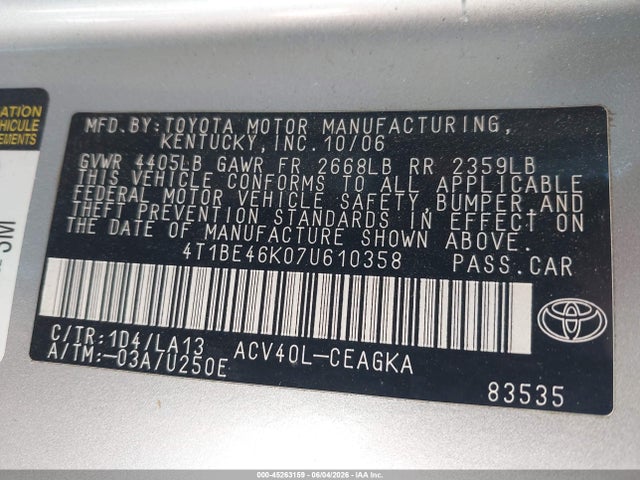 Toyota Camry Xle