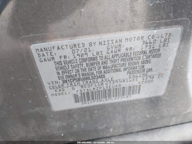 Nissan Kicks S Xtronic Cvt