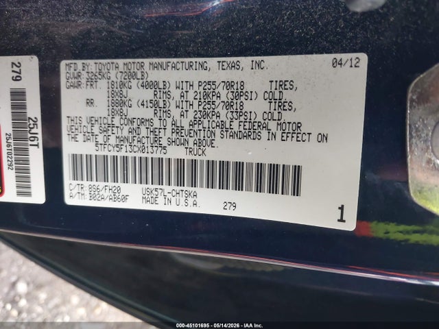Toyota Tundra Grade 5.7l V8