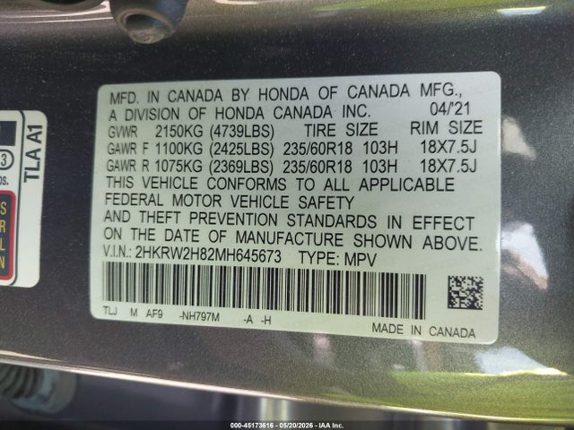 Honda CR-V Awd Ex-l