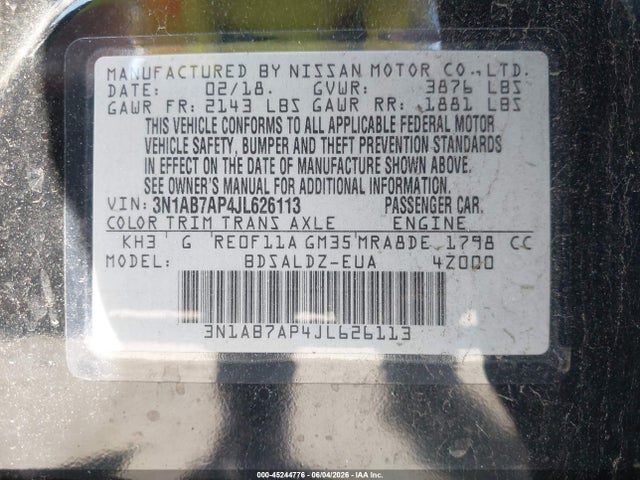 Nissan Sentra Sv