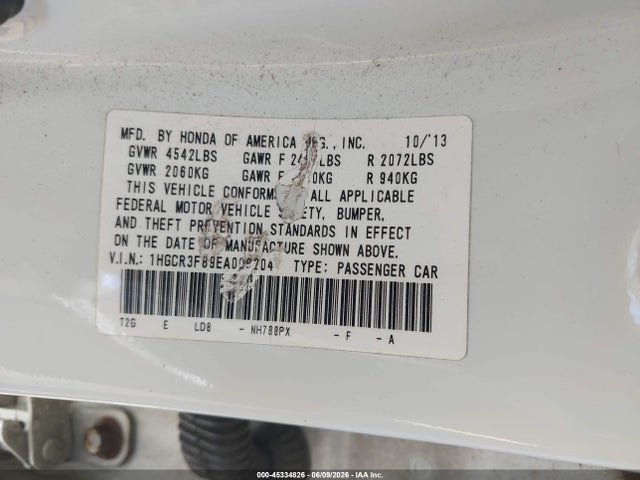 Honda Accord Ex-l V-6