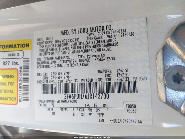 Ford Fusion Se