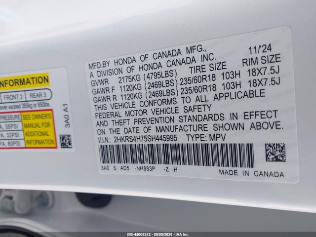 Honda CR-V Ex-l Awd