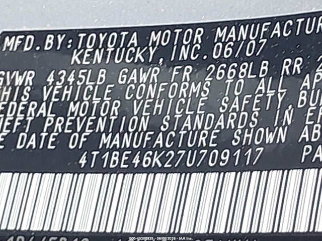 Toyota Camry Le