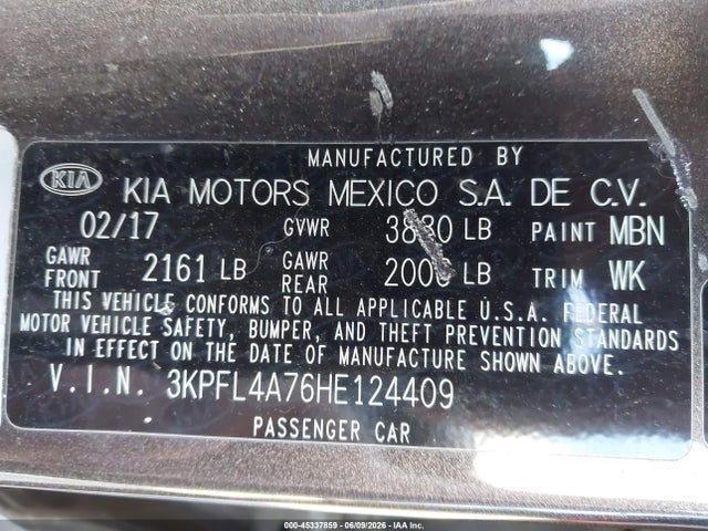 Kia Forte Lx