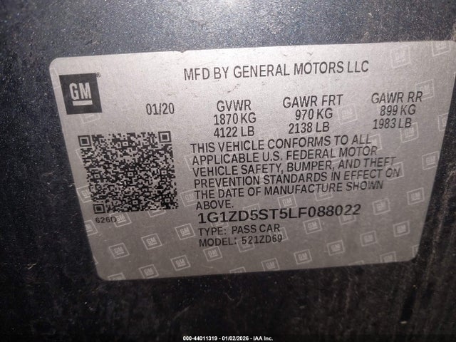 Chevrolet Malibu Fwd Lt