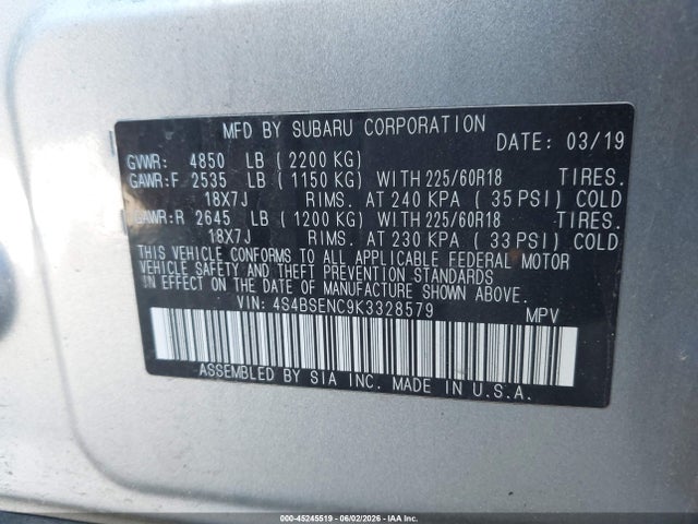 Subaru Outback 3.6r Limited