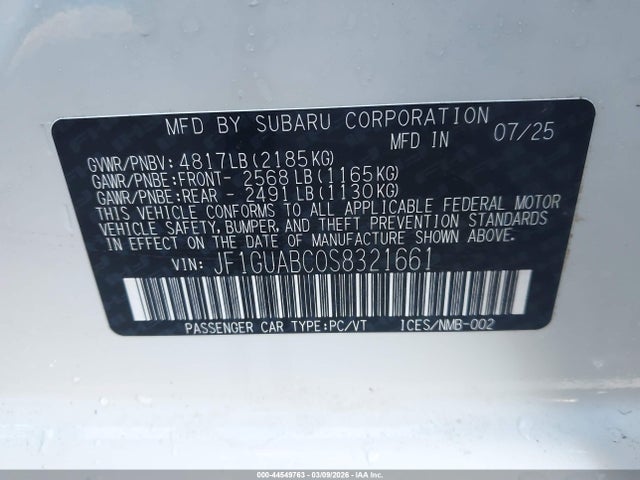 Subaru Impreza Base 5-door