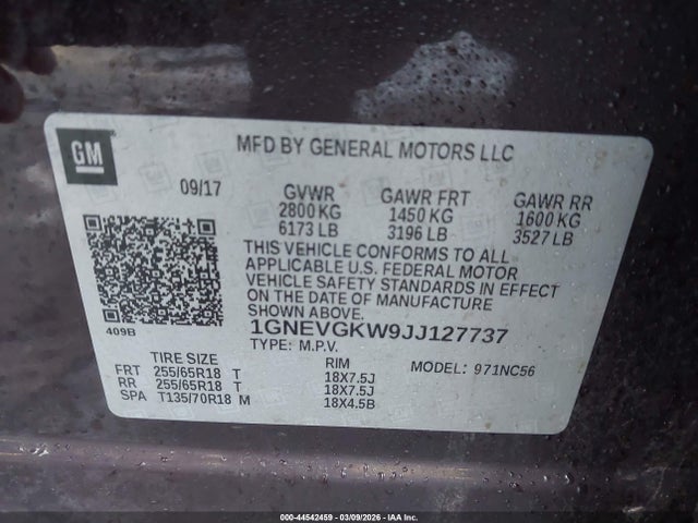 Chevrolet Traverse 1lt