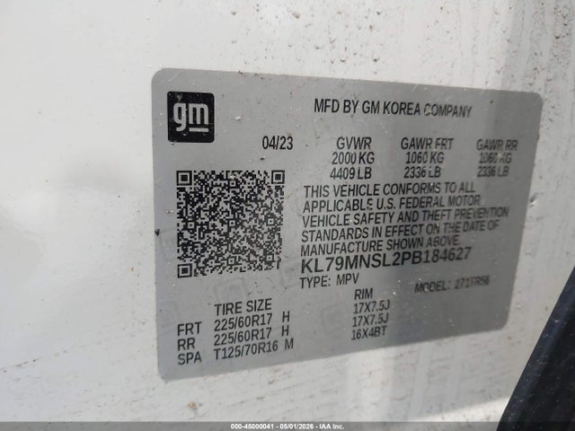 Chevrolet Trailblazer Awd Ls